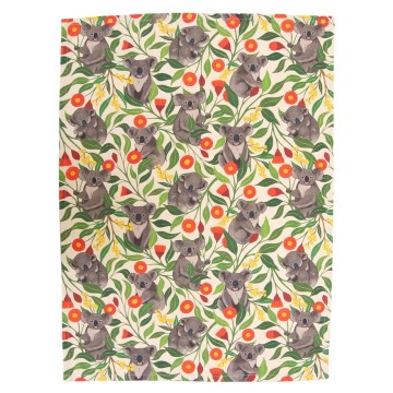 Tea Towel | Australian Koalas | Organic Cotton